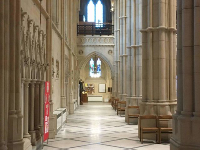 Arundel Cathedral Limestone floor cleaning cleaners sealing restoration Worthing Crawley Bognor Shoreham West Sussex