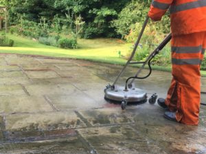 Pressure jet washing garden patio paving slabs Hove East Sussex Surrey Hampshire Kent