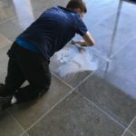 Limestone Floor Grout Cleaning Winchester Hampshire