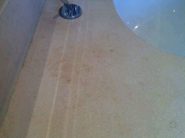 Limestone bathroom vanity top cleaner cleaning polishing sealing Brighton Hove East Sussex