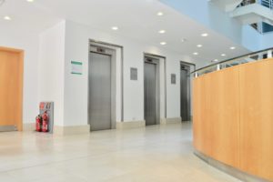 Limestone office entrance reception floor tile cleaners cleaning Portsmouth Southampton Hampshire