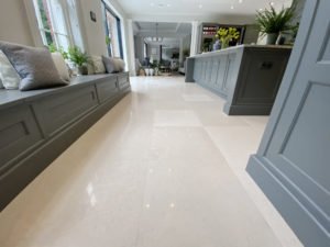 Limestone floor cleaning polishing sealing Esher Weybridge Woking Caterham Surrey