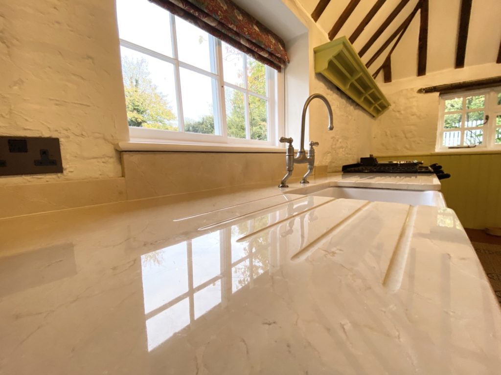 Limestone Marble Kitchen Bathroom worktop vanity top cleaners Brighton Eastbourne Worthing Weybridge Hassocks Woking Guildford Esher Sussex Surrey