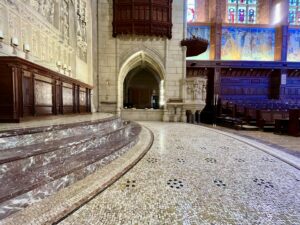 Marble mosaic church floor cleaning polishing Horsham Brighton Hove Eastbourne Worthing Crawley Sussex