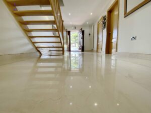 Marble entrance floor deep cleaning, diamond polishing and sealing services in Banstead Tadworth Purley Surrey